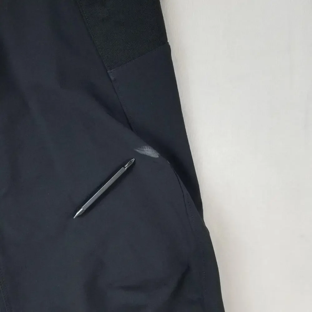 Patagonia Snow Pants Mens 34x32 Black Softshell Stretch Hiking Ski Zip Pockets